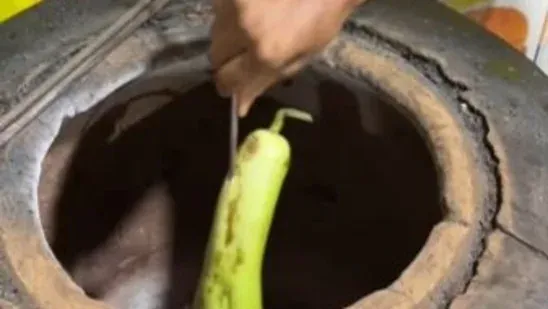 tandoori lauki viral recipe street food India bottle gourd recipe trending food video roasted lauki recipe tandoor cooking viral Instagram food trend lauki dish ideas Indian street vendor viral food content smoky lauki recipe unique vegetable recipes social media food buzz tandoori vegetable recipe lauki mash recipe creative cooking India viral trend food lovers reaction trending dish online recipe inspiration street food innovation lauki lovers tandoori twist Indian cooking ideas recipe buzz Instagram food reel viral cooking