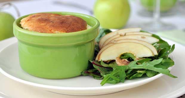 cheese souffle recipe baked souffle apple walnut salad pomegranate salad gourmet recipes vegetarian starter homemade souffle how to make cheese souffle easy cheese souffle parmesan cheddar souffle fine dining dishes special occasion recipes brunch ideas dinner party recipe French cooking inspired souffle dish creamy cheese souffle egg based recipes healthy salad ideas fruit and nut salad walnut oil dressing rocket leaves salad side dish souffle step by step recipe baked appetizers impressive homemade meals culinary