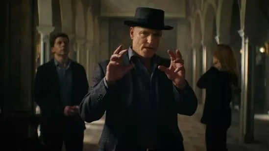 Now You See Me 3 review Now You See Me Now You Dont movie review Now You See Me franchise analysis Now You See Me cast performance Jesse Eisenberg movie review Woody Harrelson heist film Dave Franco illusion movie Isla Fisher film comeback Rosamund Pike villain role