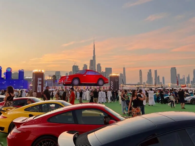 Icons of Porsche Dubai Porsche festival Dubai car show UAE motorsport Porsche 911 Targa 911 Cup racing Dubai events November Dubai Design District classic Porsche supercar festival family event Dubai Dubai weekend events Porsche heritage car culture Dubai racing fans Stuttgart Porsche Museum Dubai food trucks Dubai live entertainment Dubai family activities Dubai Porsche showcase Dubai auto fans Dubai ticketed