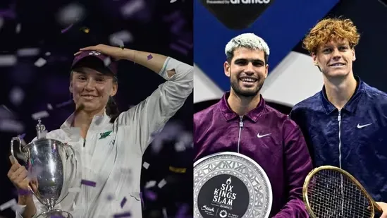 Elena Rybakina WTA Finals 2025 Riyadh WTA champion record prize money women’s tennis history Elena Rybakina vs Sabalenka WTA Finals winner Elena Rybakina £4 million prize WTA Finals unbeaten run Elena Rybakina record payout women’s sports record WTA Riyadh final WTA season finale tennis champion 2025 Elena Rybakina highlights Elena Rybakina earnings WTA Finals results Elena Rybakina performance Aryna Sabalenka match Riyadh tennis news ATP Finals comparison Carlos Alcaraz Jannik Sinner prize money women’s tennis records WTA Finals leaderboard Elena Rybakina history making moment tennis headlines WTA Finals Riyadh 2025 Elena Rybakina celebration Elena Rybakina victory