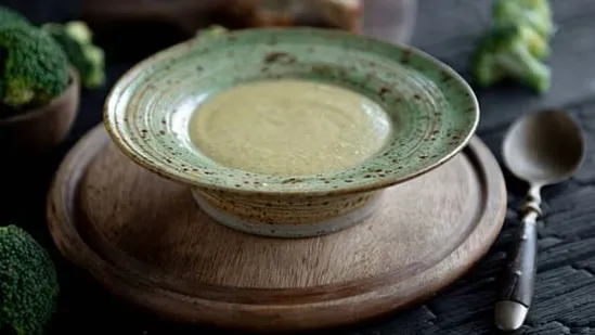 Broccoli coconut soup winter recipe healthy soup plant protein broccoli coconut milk dairy free soup immunity boost winter meals nutritious soup easy homemade soup vegan friendly recipe high protein vegetables cruciferous vegetables wellness food winter comfort food