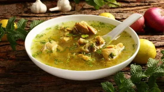 Murgh Ka Shorba recipe Indian chicken soup winter soup protein rich soup Mughal cuisine Indian winter recipes healthy chicken broth warming soup Indian food Ayurvedic winter diet chicken shorba benefits homemade chicken soup traditional Indian recipes light chicken soup winter wellness food nourishing soup