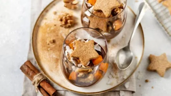 persimmon pudding recipe Christmas 2025 healthy Christmas dessert winter pudding recipe natural sweet dessert festive pudding homemade pudding healthy holiday recipes persimmon benefits winter desserts Christmas cooking ideas sugar free dessert festive food trends 2025 mindful eating Christmas seasonal fruit desserts immunity boosting foods winter sweets easy pudding recipe dairy free pudding almond milk dessert low calorie Christmas dessert healthy festive treats traditional winter desserts Asian dessert recipes European