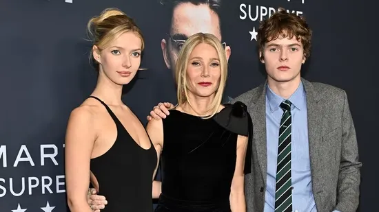 Gwyneth Paltrow Apple Martin Marty Supreme red carpet Apple Martin style Gwyneth Paltrow daughter celebrity family Hollywood premiere Apple Martin fashion Self Portrait campaign Chris Martin children celebrity