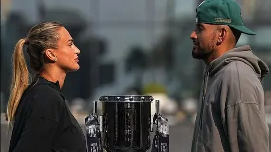 Sabalenka Kyrgios Dubai tennis exhibition Battle of the Sexes modern tennis debate women tennis equality sports marketing Dubai Coca Cola Arena tennis show Aryna Sabalenka world number one Nick Kyrgios exhibition match tennis controversy gender debate tennis history Billie Jean King legacy tennis exhibition Dubai sports news global tennis stars women sports progress commercial sports event tennis analysis Dubai