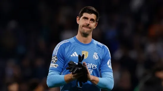 Thibaut Courtois Real Madrid Xabi Alonso Real Madrid manager support Real Madrid poor form Champions League defeat Manchester City Bernabeu losses La Liga struggles Courtois comments Real Madrid unity team commitment Madrid slump Madrid performance issues Real Madrid future Alonso sacking rumours Real Madrid dressing room reaction Courtois interview Real Madrid upcoming match Alaves Real Madrid