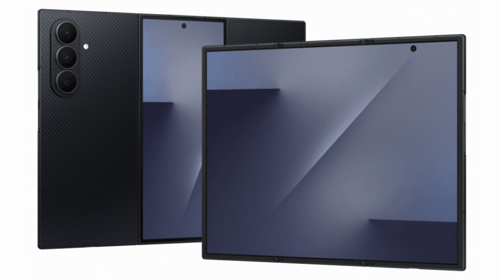 Samsung Galaxy Z TriFold durability test YouTube OMG_electronics fold test hinge performance display durability extreme usage 150000 folds 144000 creaking sounds first hinge second hinge elasticity lost functional display Samsung claims 200000 folds simulation daily folds five years comparison Galaxy Z Fold 7