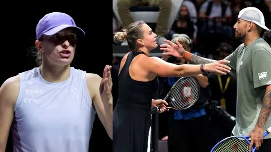 Iga Swiatek Aryna Sabalenka Nick Kyrgios Battle of the Sexes tennis news United Cup Swiatek reaction Sabalenka Kyrgios match Dubai tennis exhibition women tennis opinion WTA ATP mixed events Billie Jean