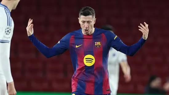 Robert Lewandowski Barcelona future Lewandowski exit Barcelona Lewandowski wife comments Barcelona striker contract 2026 Lewandowski last season Barca Barcelona transfer news Lewandowski age 37 Lewandowski Champions League goal Barcelona La