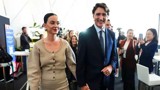 Katy Perry Justin Trudeau Davos World Economic Forum WEF summit 2026 Katy Perry Davos appearance Justin Trudeau WEF Katy Perry wink video celebrity news Davos Switzerland global summit celebrities Katy Perry fashion Davos Justin Trudeau relationship