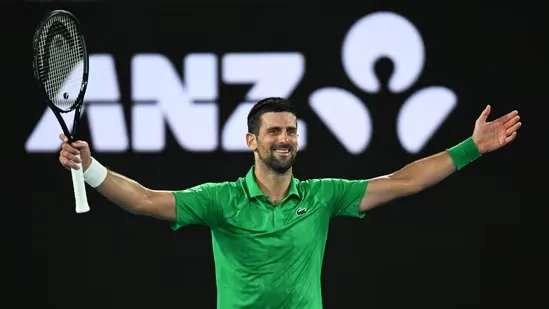 Novak Djokovic Austrlian Open 2026 Djokovic vs Sinner semi final Djokovic Alcaraz final Australian Open men singles Melbourne Park tennis Djokovic age defies odds Djokovic five set win Jannik Sinner loss Australian Open final preview Carlos Alcaraz Djokovic rivalry