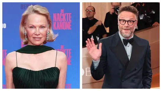 Pamela Anderson Seth Rogen Golden Globes 2026 Pam and Tommy controversy Pamela Anderson interview celebrity news Hollywood awards emotional reaction Pamela Anderson Golden Globes Seth Rogen apology Pam and Tommy series Hulu show controversy celebrity privacy debate Hollywood consent issues Pamela