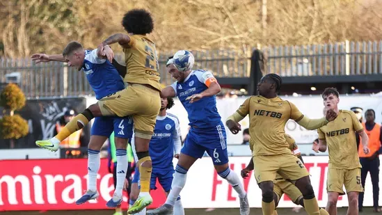 FA Cup shock Crystal Palace defeat Macclesfield historic upset FA Cup 2026 Chelsea new manager Liam Rosenior Chelsea win Charlton FA Cup results Premier League upset non league victory Macclesfield Palace loss Oliver Glasner reaction Chelsea debut win Tottenham FA Cup exit Thomas Frank pressure Aston Villa win