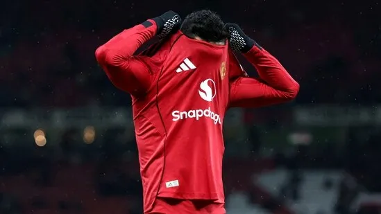 Manchester United FA Cup exit Brighton win Old Trafford defeat United knocked out FA Cup Arsenal FA Cup victory Gabriel Martinelli hat trick Arsenal Portsmouth match FA Cup round four Arsenal progress Darren Fletcher Manchester United season crisis United ownership protests Brighton FA Cup performance Danny