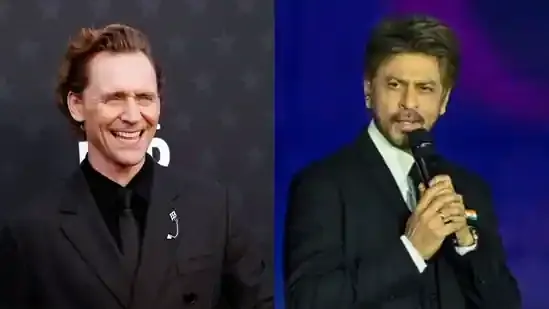 Tom Hiddleston Shah Rukh Khan Indian cinema Bollywood news Hollywood actor Bollywood connection Devdas film Sanjay Leela Bhansali Devdas Shah Rukh Khan Tom Hiddleston interview SS Rajamouli collaboration RRR director Indian films global cinema Marvel Loki actor Bollywood appreciation Shah Rukh