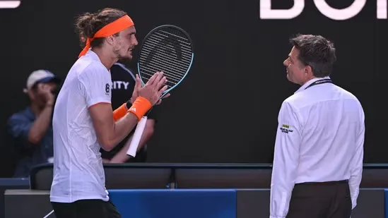 Alexander Zverev Australian Open controversy Carlos Alcaraz injury medical timeout dispute tennis rules cramping rule violation Zverev rant Rod Laver Arena semifinal drama Australian Open 2026 match supervisor argument tennis injury controversy Zverev vs