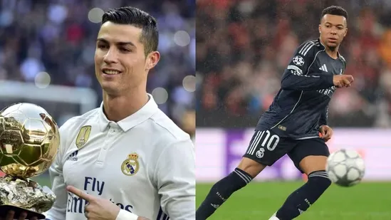 Kylian Mbappe Champions League record Cristiano Ronaldo goal record Real Madrid Champions League Benfica vs Real Madrid Mbappe goals 2025 26 Champions League league phase UEFA Champions League new format Mbappe brace Lisbon Estadio da Luz