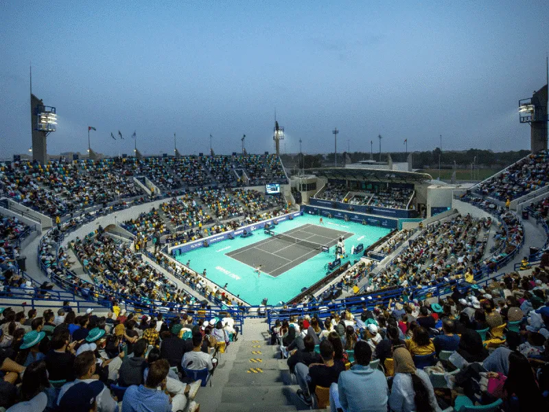 Mubadala Abu Dhabi Open 2026 Abu Dhabi tennis tournament WTA 500 event Abu Dhabi Zayed Sports City International Tennis Centre Abu Dhabi Open tickets Dhs25 Abu Dhabi Open schedule Jan 31 Feb 7 Mubadala Tennis Village fan village live entertainment