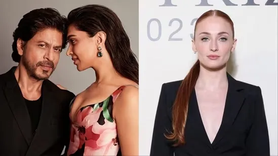 Sophie Turner Indian cinema Shah Rukh Khan GOAT Deepika Padukone favourite Sophie Turner Bollywood Sophie Turner interview Hollywood praises Bollywood Sophie Turner RRR RRR movie praise SS Rajamouli film NTR Jr Ram Charan Sophie Turner Bollywood wish Sophie Turner Hindi film Shah Rukh Khan global star