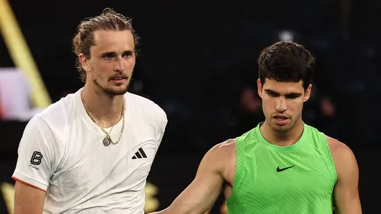 Alexander Zverev Carlos Alcaraz Australian Open 2026 Australian Open semifinal Zverev reaction Alcaraz medical timeout controversy tennis news Australia Open Melbourne tennis Alcaraz vs Zverev five set match Zverev press conference Alcaraz cramps debate Australian Open drama Zverev comments tennis controversy