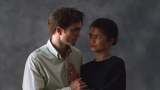 The Drama trailer Zendaya Robert Pattinson The Drama movie Zendaya new film Robert Pattinson new movie A24 film The Drama release date The Drama April 3 2026 Zendaya Pattinson chemistry The Drama plot Kristoffer Borgli film Zendaya upcoming movie Robert Pattinson wedding drama Zendaya secret movie