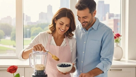 Valentine’s Day heart health healthy Valentine celebration cardiologist tips heart healthy lifestyle Heart Health Month February heart care couples fitness ideas healthy Valentine meals heart smart dinner ideas dark chocolate benefits heart health wellness gifts Valentine fitness date ideas stress management heart