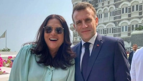 Richa Chadha Emmanuel Macron Indo French cinema collaboration India France film partnership Richa Chadha news Emmanuel Macron India visit Bollywood meets Macron Indo French films Masaan film reference Girls Will Be Girls movie All We Imagine as Light cinema cultural exchange India France Year of