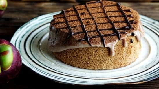 ragi mocha milk cake sugar free dessert weight loss recipe ragi dessert finger millet cake healthy sweet no sugar cake weight loss dessert Indian healthy dessert ragi cake recipe mocha milk dessert fibre rich dessert low calorie sweet homemade diet dessert ragi flour cake finger millet recipe healthy Indian sweets sugar free