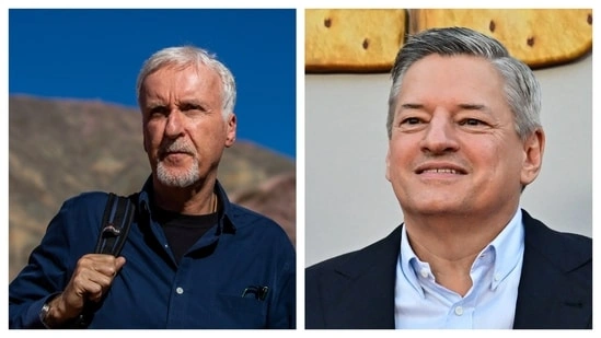 Netflix Warner Bros acquisition Ted Sarandos James Cameron controversy Netflix theatrical release commitment Warner Bros deal news Netflix antitrust hearing US Senate Mike Lee Netflix HBO acquisition Warner Bros Discovery deal Hollywood streaming debate cinema