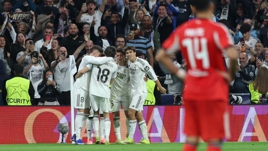 Real Madrid vs Benfica Champions League 2026 PSG vs Monaco Atalanta vs Borussia Dortmund Juventus vs Galatasaray Champions League roundup Vinicius Junior goal Real Madrid aggregate win PSG playoff victory Atalanta last minute penalty UEFA Champions