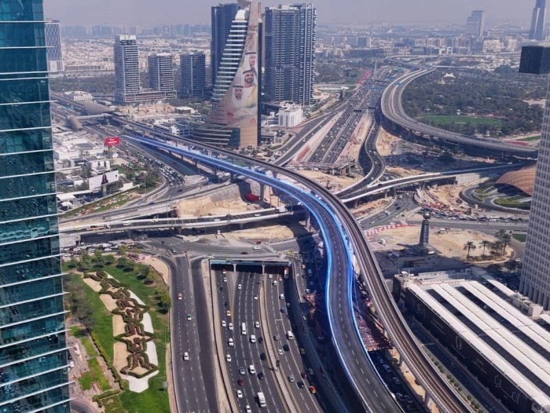 Dubai World Trade Centre bridge new bridge Dubai 2026 RTA Dubai traffic update Sheikh Zayed Road traffic improvement Sheikh Khalifa bin Zayed Street bridge Dubai World Trade Centre Roundabout Development Project Dubai new flyover 2026 Dubai congestion relief project Meydan style infrastructure Dubai road