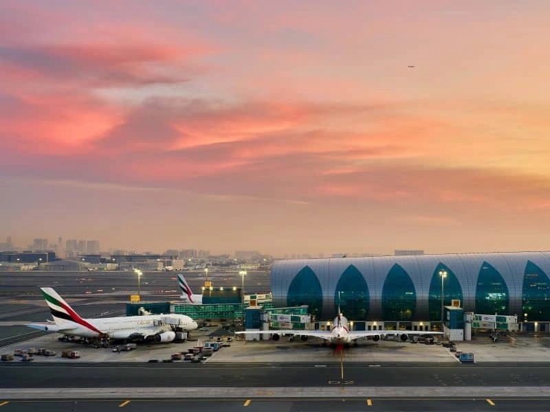 Dubai Airports flight suspension DXB flights cancelled DWC flights suspended UAE airspace closure news Dubai International Airport update Al Maktoum International Airport news Emirates flights suspended flydubai flight cancellation Dubai travel advisory March 2026 UAE General Civil Aviation Authority statement