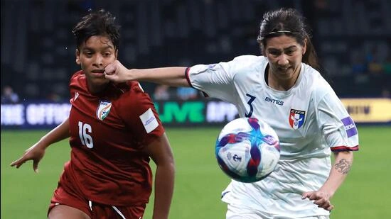 AFC Womens Asian Cup 2026 India vs Chinese Taipei Manisha Kalyan goal India womens football match India football news AFC Womens Asian Cup result India vs Chinese Taipei score Manisha Kalyan long range