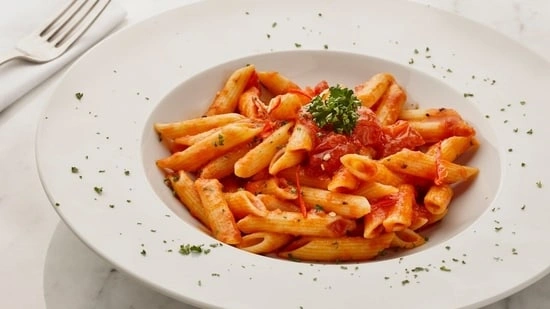 high protein pasta recipe healthy red sauce pasta no cream pasta recipe no cheese pasta recipe fitness pasta meal tempeh pasta recipe vegetarian protein pasta healthy comfort