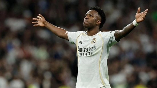 Vinicius Junior Real Madrid Atletico Madrid La Liga derby Real Madrid vs Atletico Madrid 2026 Madrid derby result Vinicius goals Real Madrid win La Liga title race Real Madrid