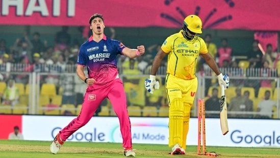 Sanju Samson CSK debut IPL 2026 CSK vs RR match IPL Sanju Samson performance IPL Sanju Samson six runs CSK debut failure IPL 2026 RR vs CSK Guwahati match IPL Barsapara