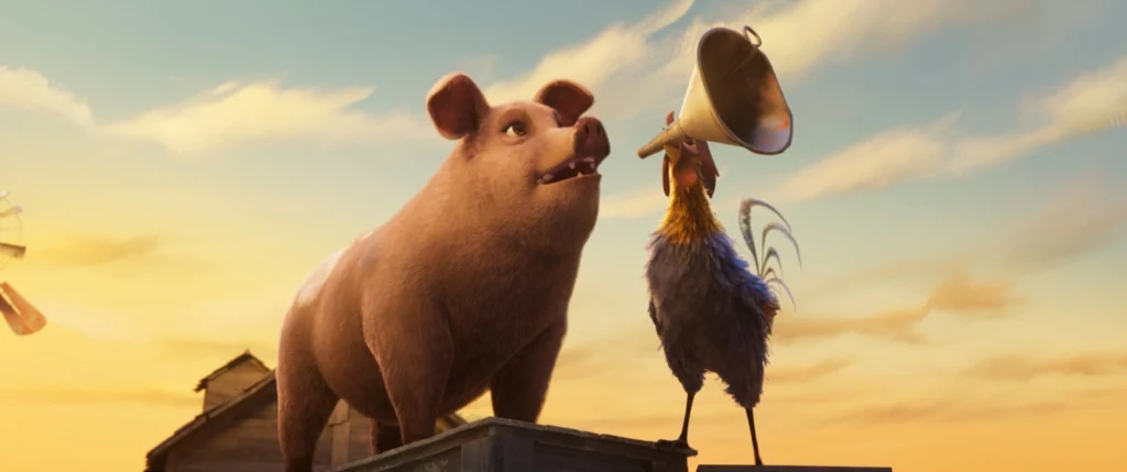 Animal Farm movie review 2026 Animal Farm animated film Andy Serkis Animal Farm Seth Rogen Animal Farm Kieran Culkin Animal Farm Glenn Close Animal Farm movie cast Animal Farm review film George Orwell
