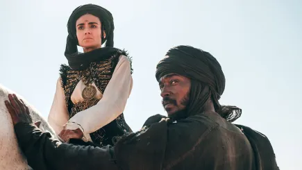 Desert Warrior review Desert Warrior movie 2026 Anthony Mackie movie Ben Kingsley film Rupert Wyatt film review historical epic movie review Desert Warrior cast Desert Warrior story review Arabian historical film