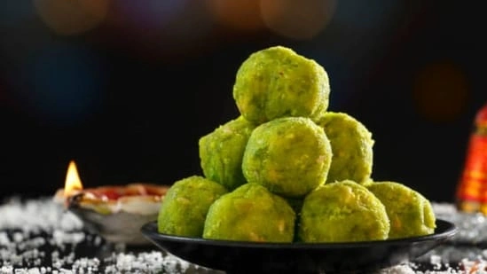 green moong laddoo recipe protein rich laddoo healthy laddoo recipe summer snacks healthy Indian sweets moong laddoo benefits homemade energy balls protein snack India jaggery laddoo healthy sweets recipe