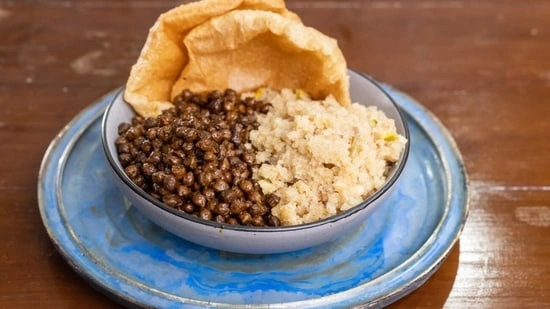 Ashtami Navami recipe suji halwa recipe kala chana recipe puri recipe Navratri prasad recipe Chef Kunal Kapur recipe Navratri food India festive recipes Indian prasad recipe suji halwa easy recipe kala chana masala recipe puri making at home Navratri special dishes