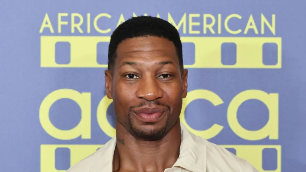 Jonathan Majors accident video movie set incident Jonathan Majors stunt fall film set safety concerns Hollywood news Jonathan Majors latest news action movie accident JC