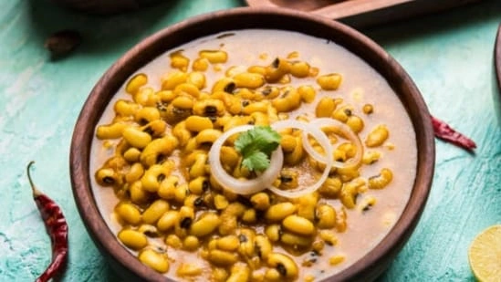 no oil lobia masala recipe black eyed peas recipe Indian healthy recipe weight loss Indian food high protein vegetarian recipe lobia curry healthy Indian diet recipes no oil Indian cooking weight loss meals vegetarian