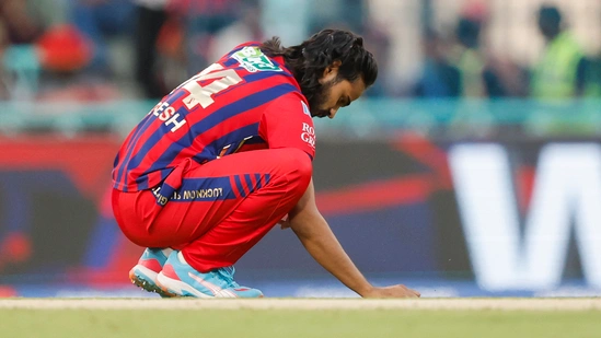 Digvesh Rathi notebook celebration IPL 2026 LSG vs GT match Sai Sudharsan wicket IPL news Gujarat Titans win Lucknow Super Giants loss Prasidh Krishna four wickets IPL Purple