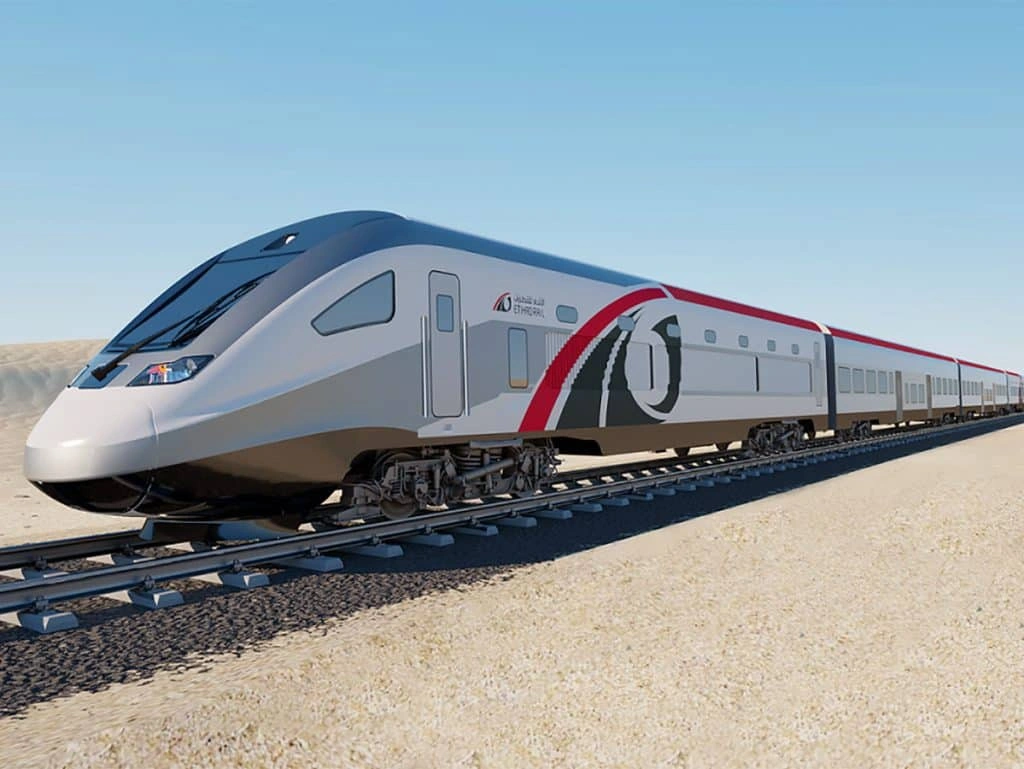 Etihad Rail UAE passenger train UAE railway stations Etihad Rail stations list UAE train network UAE transport news Etihad Rail launch 2026 UAE rail project UAE passenger train stations Abu Dhabi Dubai train travel UAE