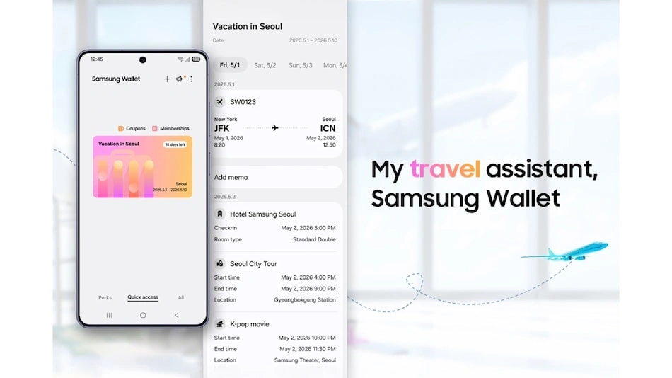 Samsung Wallet Trips feature Samsung Wallet update travel planner app Samsung Galaxy travel feature Samsung Wallet new feature Samsung digital wallet travel Samsung itinerary app Galaxy phones Samsung