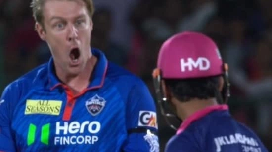 Kyle Jamieson send off controversy Vaibhav Sooryavanshi IPL 2026 news Rajasthan Royals match update