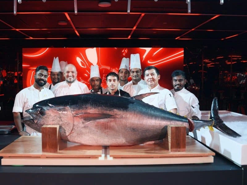 Dubai tuna festival luxury food festival Dubai bluefin tuna event Dubai The World Islands festival Dubai